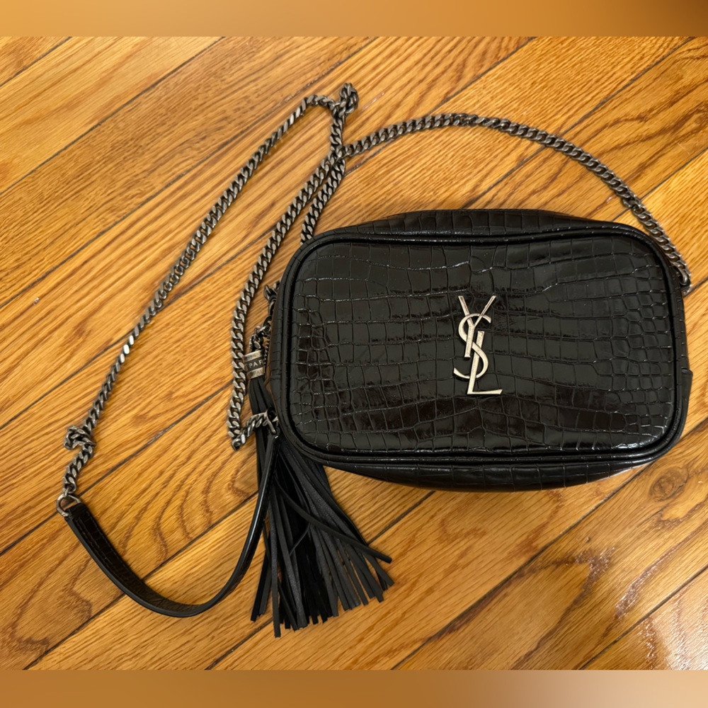 YSL Crocodile Cross Body Bag